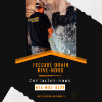 FISSURE ET DRAIN RIVE-NORD