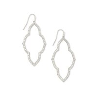 Kendra Scott Abbie Collection Rhodium Plated Brass Fashion Earrings