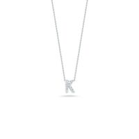 18Kt Gold Love Letter K Pendant with Diamonds