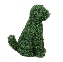 Artificial Boxwood Topiary Dog 60cm UV Resistant