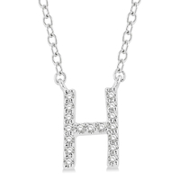 Diamond Initial Pendant