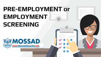 PRE-EMPLOYMENT OR EMPLOYMENT SCREENING