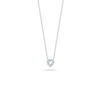 Roberto Coin White Gold Diamond Baby Heart Necklace