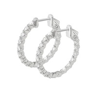 Clara by Martin Binder Diamond Hoop Earrings