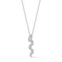 Deutsch Signature Marquise Shape Diamond Drop Pendant