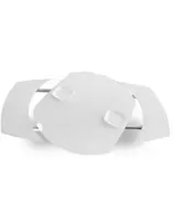 Baobab – Oval Glass White Extendable Kitchen Table