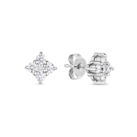 Tiny Treasures Diamond Flower Stud Earrings