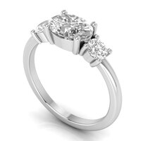 Diamond Three Stone Engagement Ring