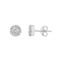 Clara by Martin Binder Diamond Halo Stud Earrings