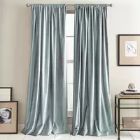 DKNY Modern Knotted Velvet Window Curtain Panel (Set of 2)