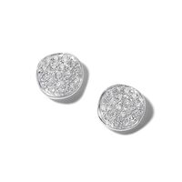 IPPOLITA Mini Flower Stud Earrings in Sterling Silver with Diamonds