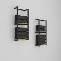 2 Tier Bathroom Shelf, Storage for Towel and Blanket