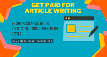 Get Paid for Article Writing