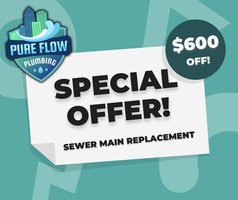$600 OFF SEWER MAIN REPLACEMENT