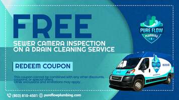 FREE SEWER CAMERA INSPECTION ON A DRAIN CLEANING SERVICE