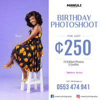 Mawuli Photography's Birthday Photoshoot Promo in Accra, Ghana