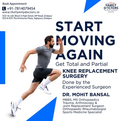 Dr Mohit Bansal - Knee/Hip Replacement Specialist | Orthopedic doctor in VIP Road, Zirakpur