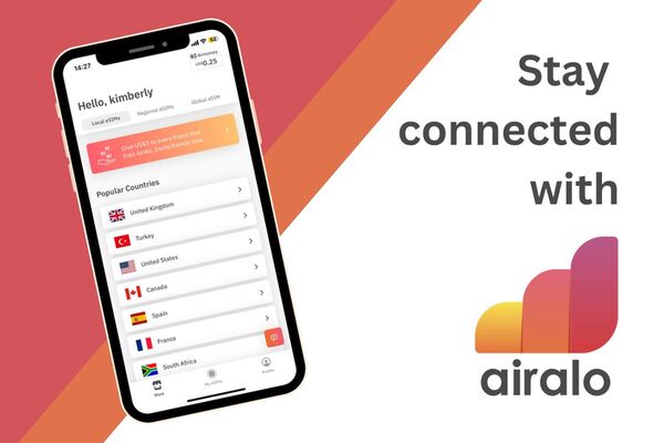 Stay connected worldwide, Get an airalo eSIM