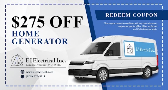 $275 OFF ON HOME GENERATOR