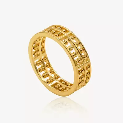 Understanding The Rich Symbolism Of Gold Abacus Ring.