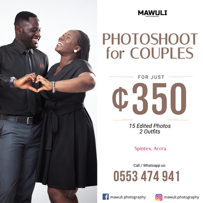 Mawuli Photography's Couple Photoshoot Promo in Accra, Ghana