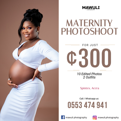 Mawuli Photography's Maternity Photoshoot Promo in Accra, Ghana